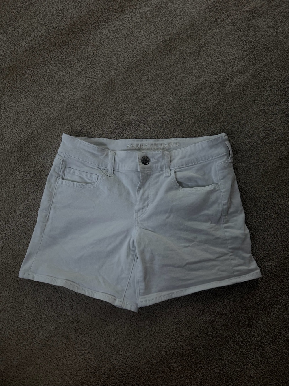 American Eagle Outfitters White Denim Jean Shorts